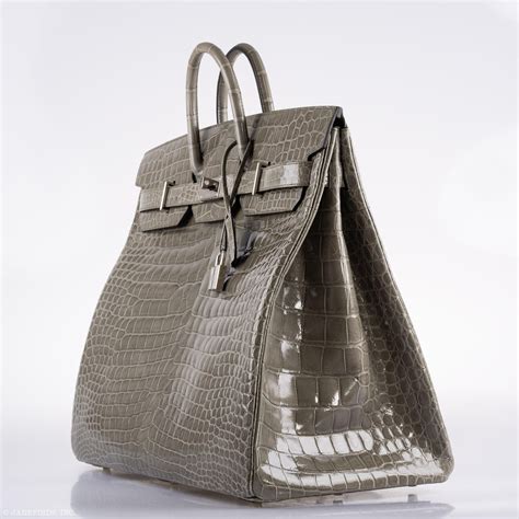 hermes 50cm hac travel bag|Hermès Birkin 50 HAC Gris Tourterelle Shiny Porosus .